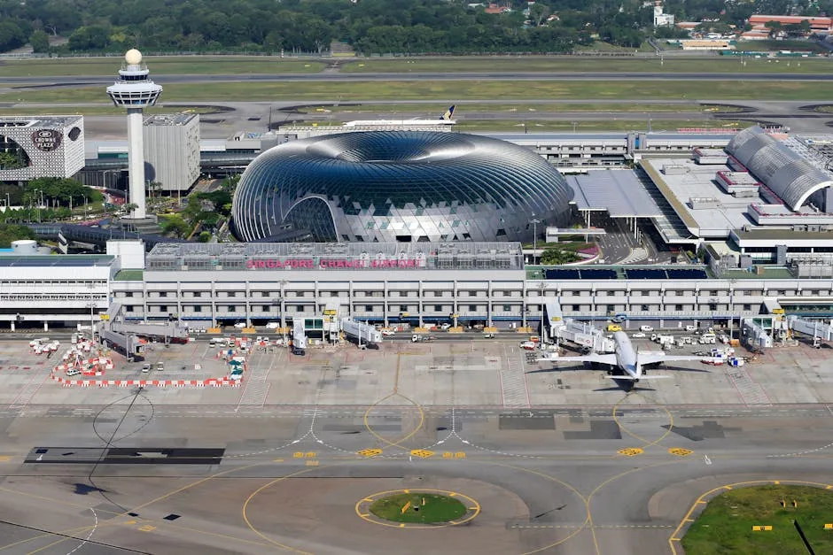 싱가포르 창이 공항 도착 로비
