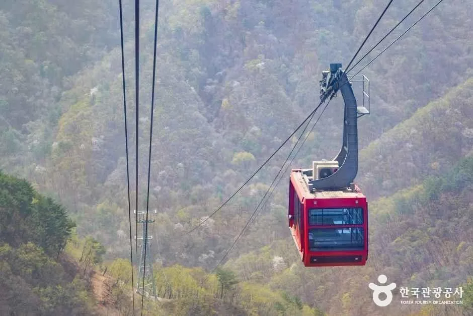 백암산 케이블카에서 내려다본 파로호 전경