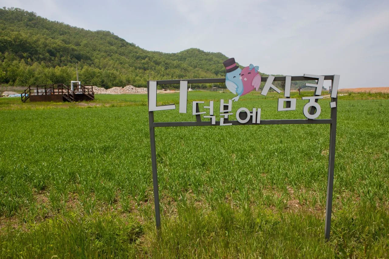 교동도의 한적한 어촌 골목길